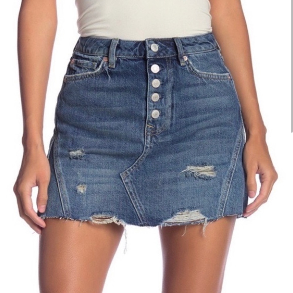 Free people Jean skirt